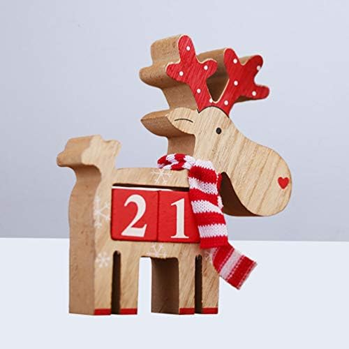 ПРЕБРОЈУВАЊЕ НА ИРВАСИ Календар За Доаѓање Блокови Божиќен Дрвен Календар За Доаѓање Божиќна Празнична Декорација