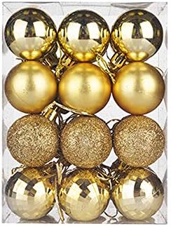 Божиќни топка бомби со разновиден приврзок за скратено украсување на топката постави сезонски празнични свадбени украси украси златна Божиќна топка