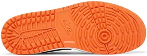 Nike Air Jordan 1 низок голф „разнишана табла“ DD9315 800 Машка големина 8 црна/портокалова/бела боја