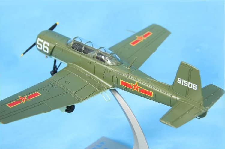 Симулација на легура 1/48 Скала Нанчанг CJ6/PT-6 Обука модел на авиони Diecast ermans за собирање подарок