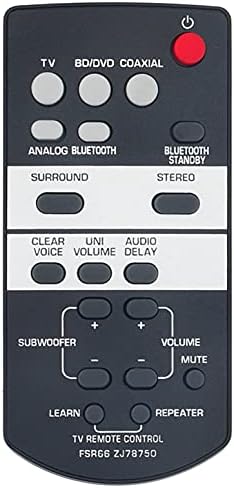 FSR66 ZJ78750 Замена Далечински Командант одговара За Јамаха Звук БАР ЈАС - 103BL ЈАС-152 ЈАС-103 АТС-1030 АТС - 1520 ЈАС103БЛ ЈАС152 ЈАС103 АТС1030 АТС1520