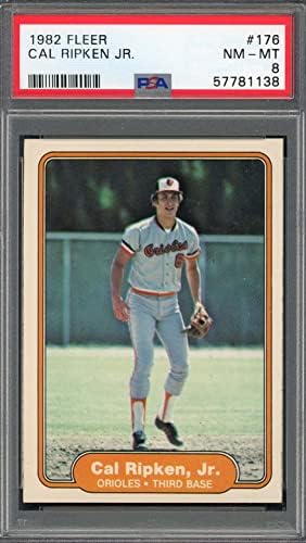 Cal Ripken JR 1982 Fleer Baseball Rookie Card 176 оценета PSA 8