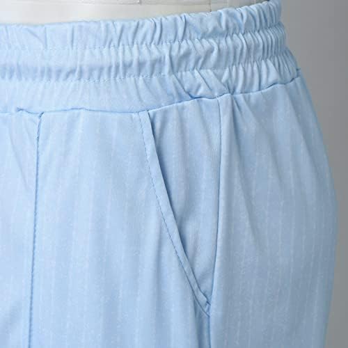 Машки дво-парчиња сет обични шарени ленти со двојна патент јака, кратки комплети за џебни панталони за џебни панталони поставени