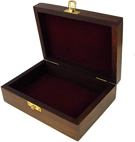 ITOS365 Рачно изработена дрвена кутија за накит за жени Организатор на накит Рачни резби за подароци