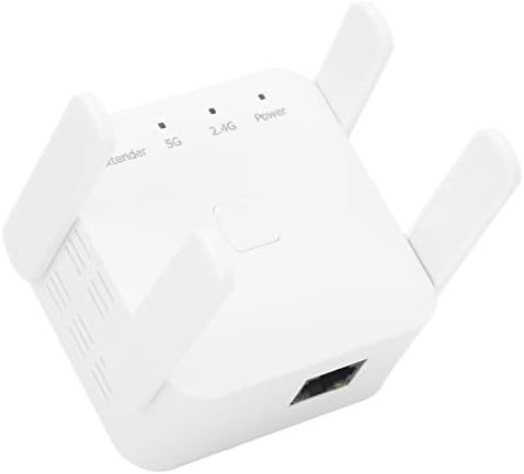 Безжичен R WiFi Repeater 1200Mbps 2.4Ghz 5GHz двоен опсег со 4 антени 100‑240V