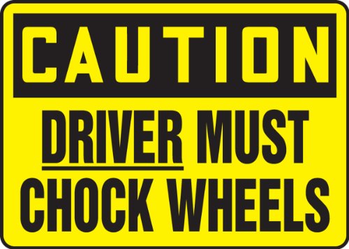 Accuform MTKC609VP Пластичен знак за безбедност, „Возачот на претпазливост мора да ги гуши тркалата“, 7 должина x 10 ширина x