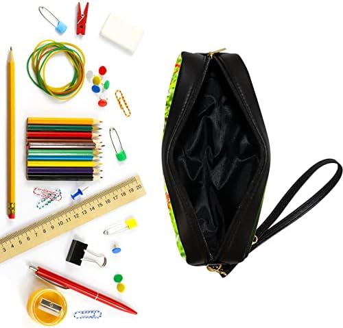 Colourlife Pencil Case Tags Baby Monkey игра цветна кожа патент торбичка торба шминка козметичка торба држач за моливи за возрасни