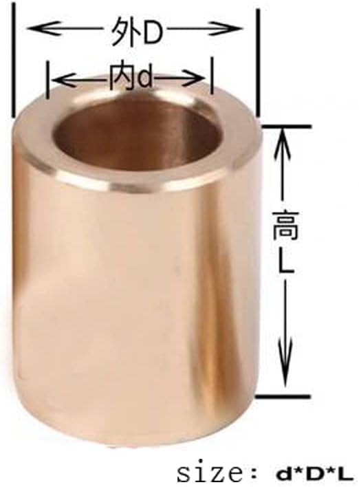 2 парчиња мал месинг ракав мрсна поставува 3-6мм ID 8mm OD металургија металургија со металургија