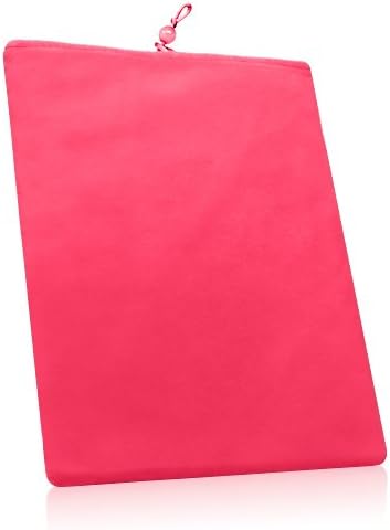 Кутија за Boxwave Case компатибилен со Lanix Ilium Pad RX10 - кадифена торбичка, ракав за меки велур ткаенина со ракав со влечење за Lanix Ilium Pad RX10 - Cosmo Pink