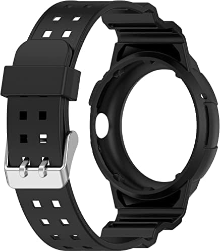 Гледајте опсег компатибилен за Google Pixel Watch, Soft Silicone Anti-Sweat Sport Watch Bands, есенска превенција TPU Solid Color Sport Cover+Cover+лента за ленти