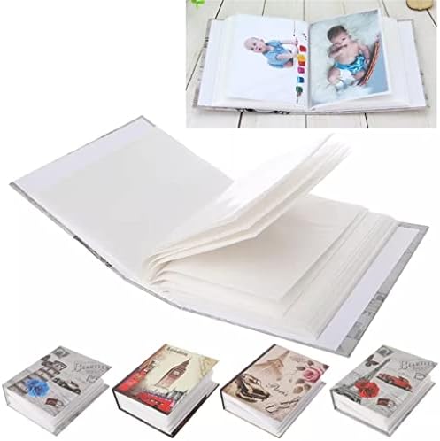 Yfqhdd 100 слики џебови со фото албум интерстицијални фотографии кутија кутија за деца меморија