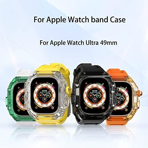 COEPMG За Apple Watch Ultra 49mm Заштитен Капак Mod Комплет Серија 8 7 6 5 4 SE Бенд Нараквица Ремен Часовник Лесен Должност Солиден