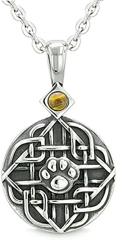 Bestamulets Amulet Celtic Shield Knot Magic Wolf Paw Paw Protection Pendant ѓердан