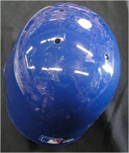 Празен Тим Издаде МЛБ Шлем Лос Анџелес Доџерс Покажува употреба Ек217850 Големина 7 1/8 - МЛБ Игра Користи Шлемови