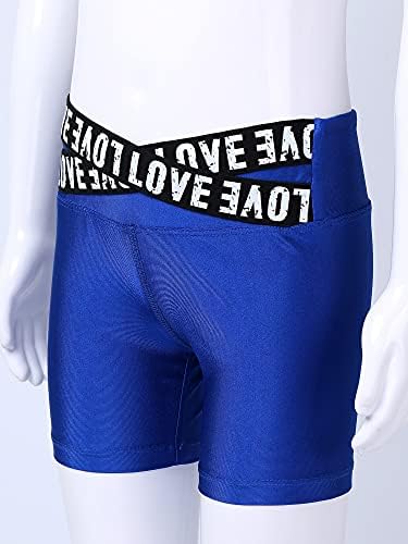 Затегнати букви на Нимија Девојки Печати плен шорцеви Јога Атлетска гимнастика дното на танцувачката облека за деца