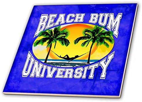 3дроуз Бич Бум Универзитет смешен дизајн на плажа за секој одмор на плажа. - Плочки