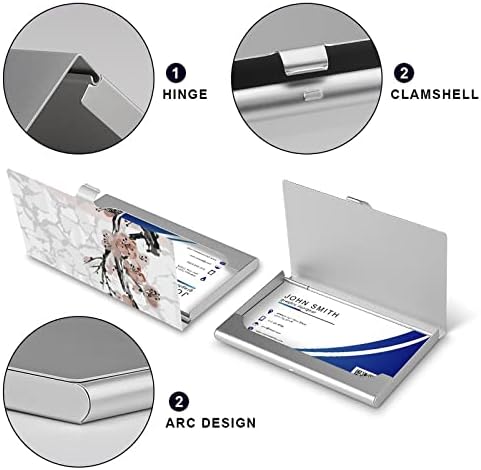 Сликарство Слива Цвет Метал Паричник Тенок Кредитни Картички Носителот Минималистички Бизнис Картичка Случај За Мажи Жени