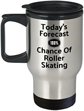 Ролери Скејт Патување Кригла-Смешни Термоизолирани Нерѓосувачки Челик Лизгање Кафе Чаша За Скејтери