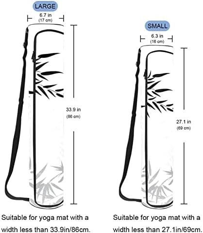 Bгдн Јога Мат Торба, Бамбус Остава Вежба Јога Мат Превозникот Целосна Поштенски Јога Мат Носење Торба Со Прилагодлив Ремен За Жени Мажи