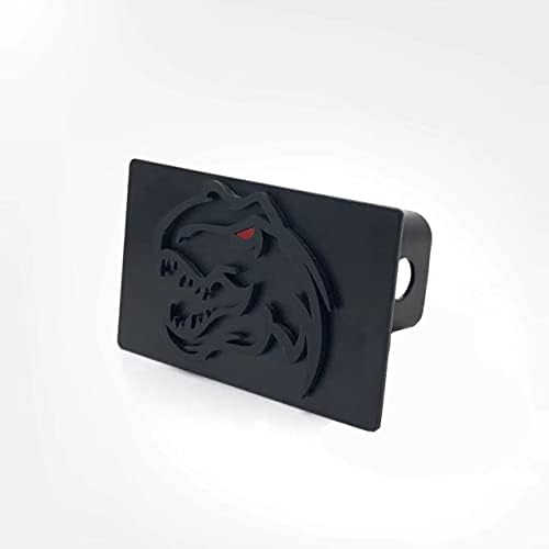 Moossi Metal Steel Trx T Rex Dinosaur Turner Tarker Hitch Cover компатибилен со RAM TRX 2 инчен приемник црна