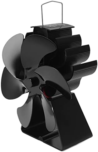 Вентилатор за Шпорет на Огниште на огништето вејкс Без Електрична Енергија Со 6 Сечила, Вентилатор За Автоматско Стартување Вентилатор За Шпорет На Топлина ЗА Шпор