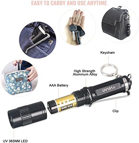 LIGHTFE UV101D MINI UV LED ламба за нокти, брзо лекување и професионален УВ фен за нокти, преносен гел лак за лекување и ултравиолетова