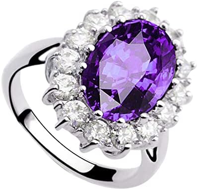 Womenените модни прстени симулиран дијамантски венчален прстен за жени рачно изработени луксузни исечени ангажмани прстени за накит подароци