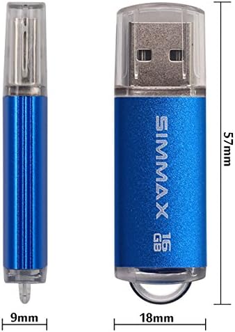 SIMMAX 5 Пакет 16GB USB 2.0 Флеш Диск Меморија Стап Палецот Диск Пенкало Диск Со Led Индикатор