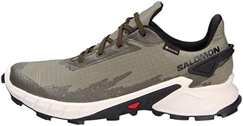 Salomon Men's AlphaCross 4 GTX патека за чевли, длабоко лишај зелена, 12,5