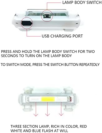 Дроно -рака ламба светлосна светлина компатибилна со Fimi X8/DJI Air 2/Mavic 3 Drone Nighting Flying Anti Colmision Light со 3 бои 7 режими на