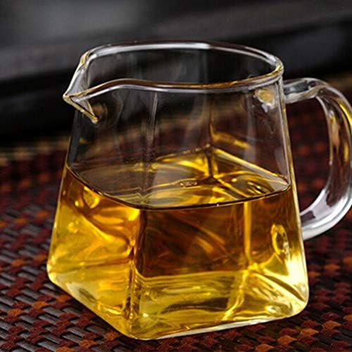 Чајлок чај котел Стоветоп чајник со инфузер квадратна форма стакло чајник чај чај со отстранлив капа на не'рѓосувачки челик,