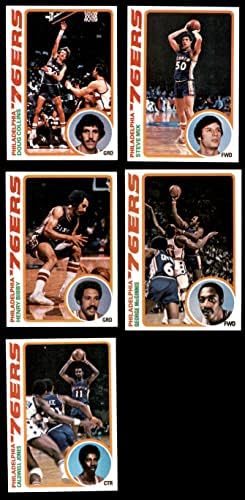 1978-79 Тимот на Топс Филаделфија 76ерс го постави Филаделфија 76ерс НМ+ 76ерс