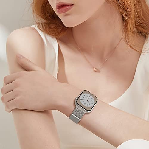 Heartboom 2 пакет метален магнетски компатибилен со серијалот Apple Watch Band Ultra SE 8 7 6 5 4 3 38mm 40mm 41mm 42mm 44mm 45mm 49mm