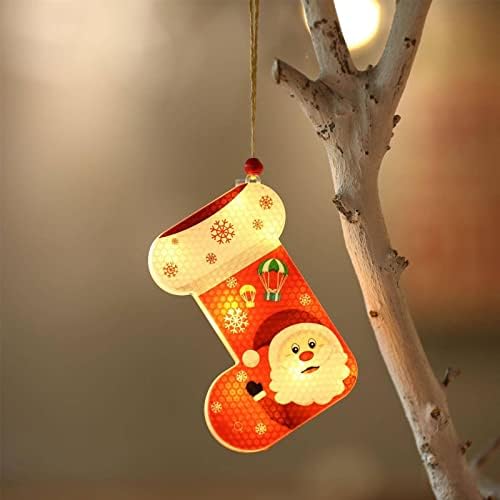 Божиќна декорација на Мбета, приврзоци за мала ноќна ламба, бар Продажба на прозорец, декорација на дрво, распоред на сцена