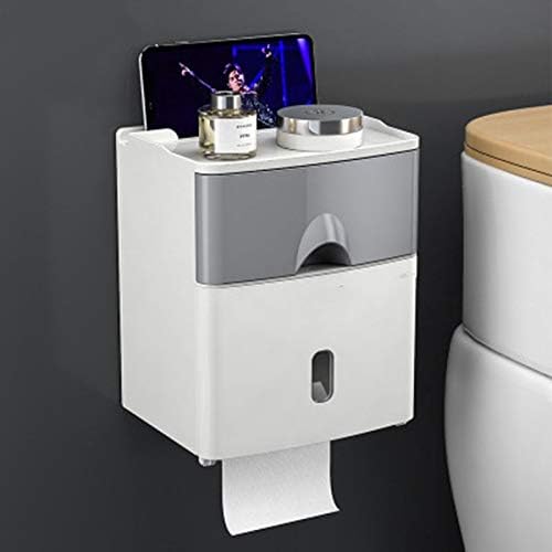 Водоотпорна ткиво кутија за бања wszjj, пластична бања, тоалетна хартиена хартија, држач за складирање на хартија, двојно слој
