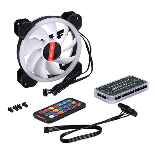 Solustre Computer Fan Computer Fan Computer Fan fan fans fans 6 hige airflow ладење RGB вентилатор вентилатор компјутерски ладилник MM