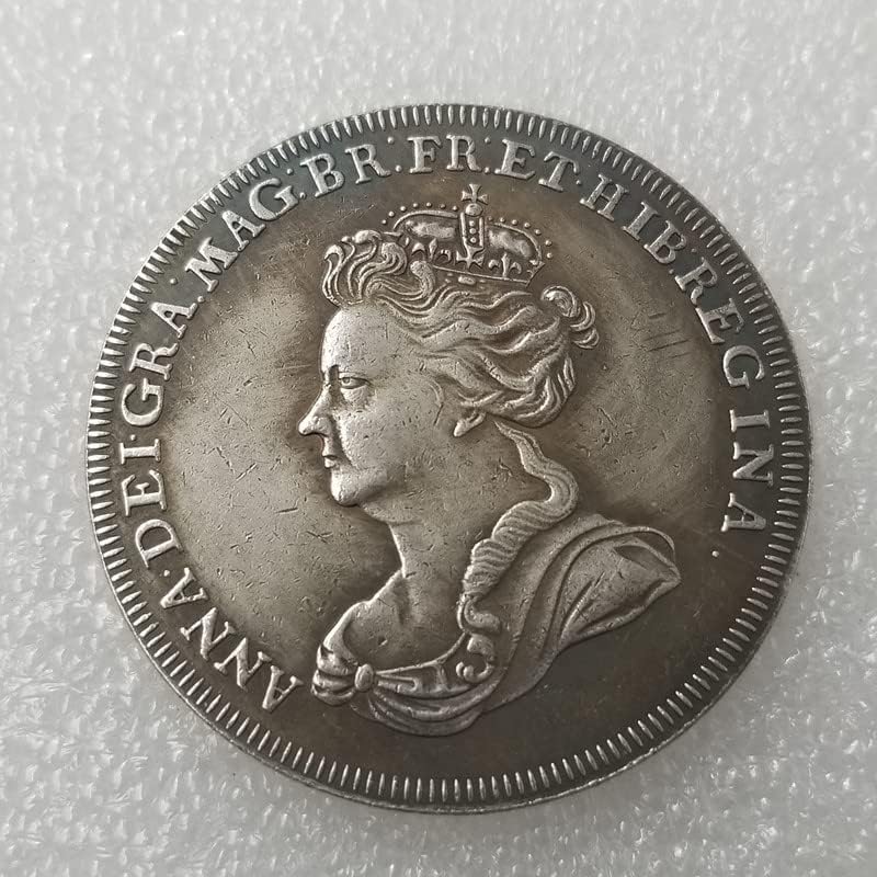 Антички Занаети ВЕЛИКА БРИТАНИЈА3 Британски Монети Сребрена направи Стариот Сребрен Долар Сребро Круг Странски Сребрен Долар Антички