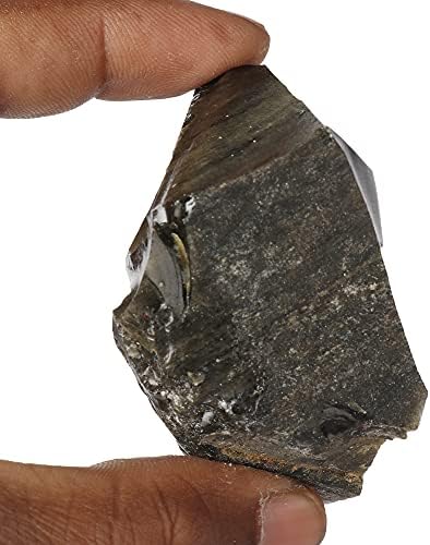 Природна карпа груба црна опсидијан 499.05 КТ лабава скапоцен камен колекционер или пад.