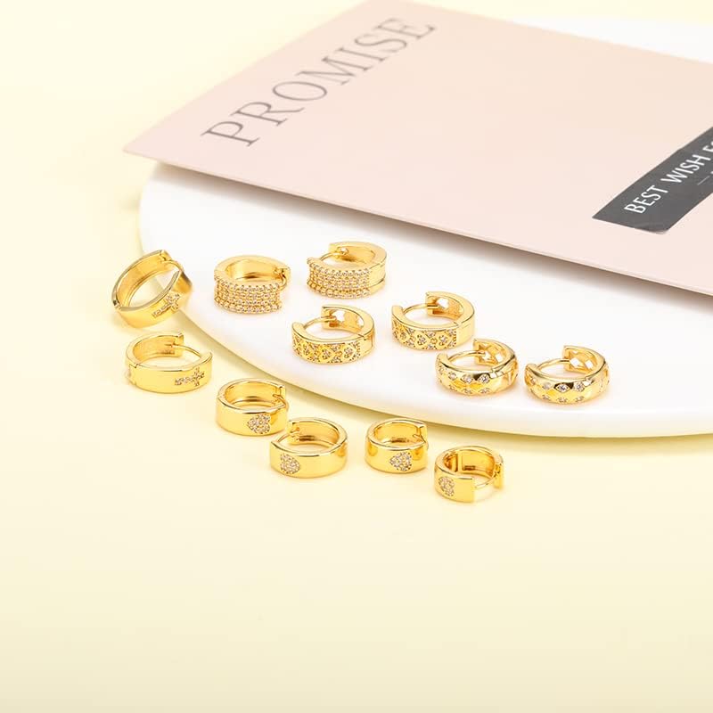 T3STORE минималистичка геометриска рунда цирконска уво за уво за жени трендовски забави свадбени обетки за накит додатоци за накит-EP-4-06516