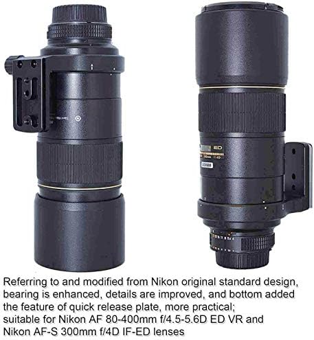 Ishoot леќи со јака од јака за статив прстен за Nikon AF 80-400mm f/4.5-5.6d ED VR и Nikon AF-S 300mm F/4D IF-ED леќи-Камера за поддршка