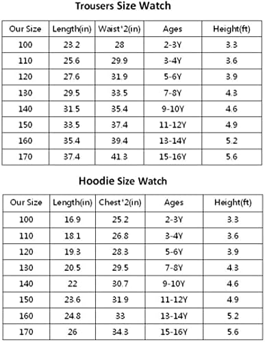 Waroost Kids Abby Hatber 2 Piects Tracksuit Sweatshirt Set Cartoon Pullover Hoodie+Pantans Jogging Pants во 7 бои