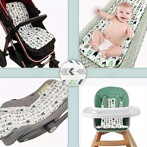 Бебе шетач за шетач за седишта Реверзибилно памучно седиште за вметнување перница мат Универзална двострана подлога за перниче