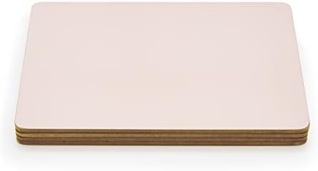 Pimpernel Plossy Collection Placemats, Милениумска Розова | Сет од 4 | Душеци Отпорни на Топлина | Табла Поддржана Од Плута | Тврд Подлога