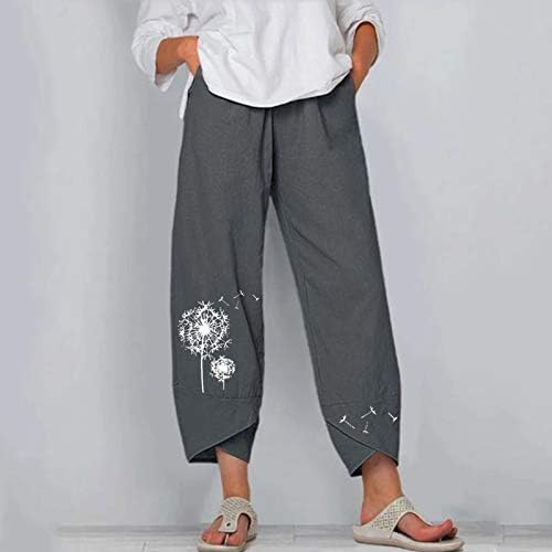 Xiloccer omeенски капри панталони џогер летна плажа случајна хареми палацо пижама јога тренинг фитнес печатење исечени панталони