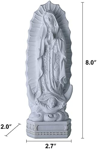 Оренм Наша дама на Гвадалупе статуа фигура 8 h virgen de guadalupes Мери фигура статуа колекција, религиозна католичка, декорација на таблети