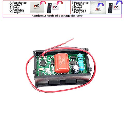 AC 70-500V 0,56 ”LED дигитален напон на напон на напон на напон, алатка за инструменти 2 жици црвена зелена сина дисплеј 110V 220V DIY 0,56