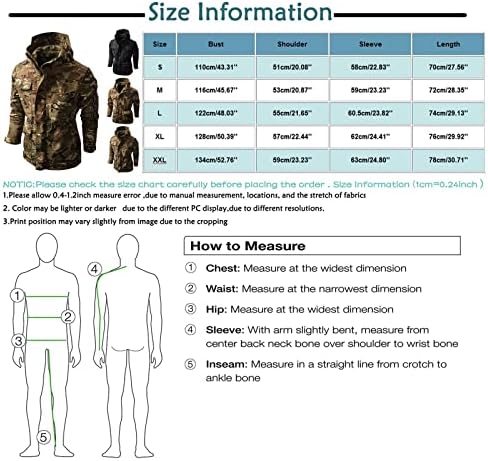 ADSSDQ COZY CRAPTED јакни мажи паднати џеб опремени јакни со целосен ракав тренинг случајна полиестерска територија камуфлажа