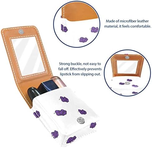 Кармин за шминка ОРИУКАН торба ЗА кармин со огледало пренослив торбичка за складирање кармин организатор за складирање сјај за