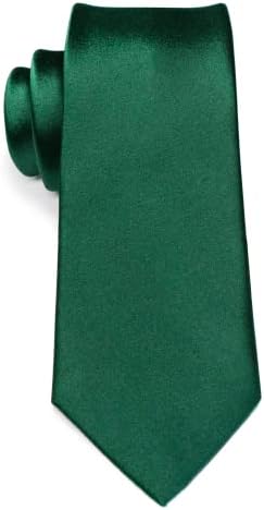 Rbocott цврста боја свилена вратоврска и марамче со сетови за врски за мажи за мажи