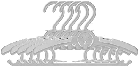 Зифер 5 парчиња детска облека закачалка мала облека закачалка бебе мулти -функција облека закачалка за домаќинства облека закачалка облека под поддршка за складир